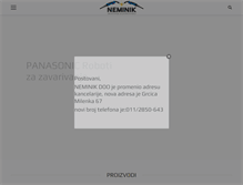 Tablet Screenshot of neminik.co.rs